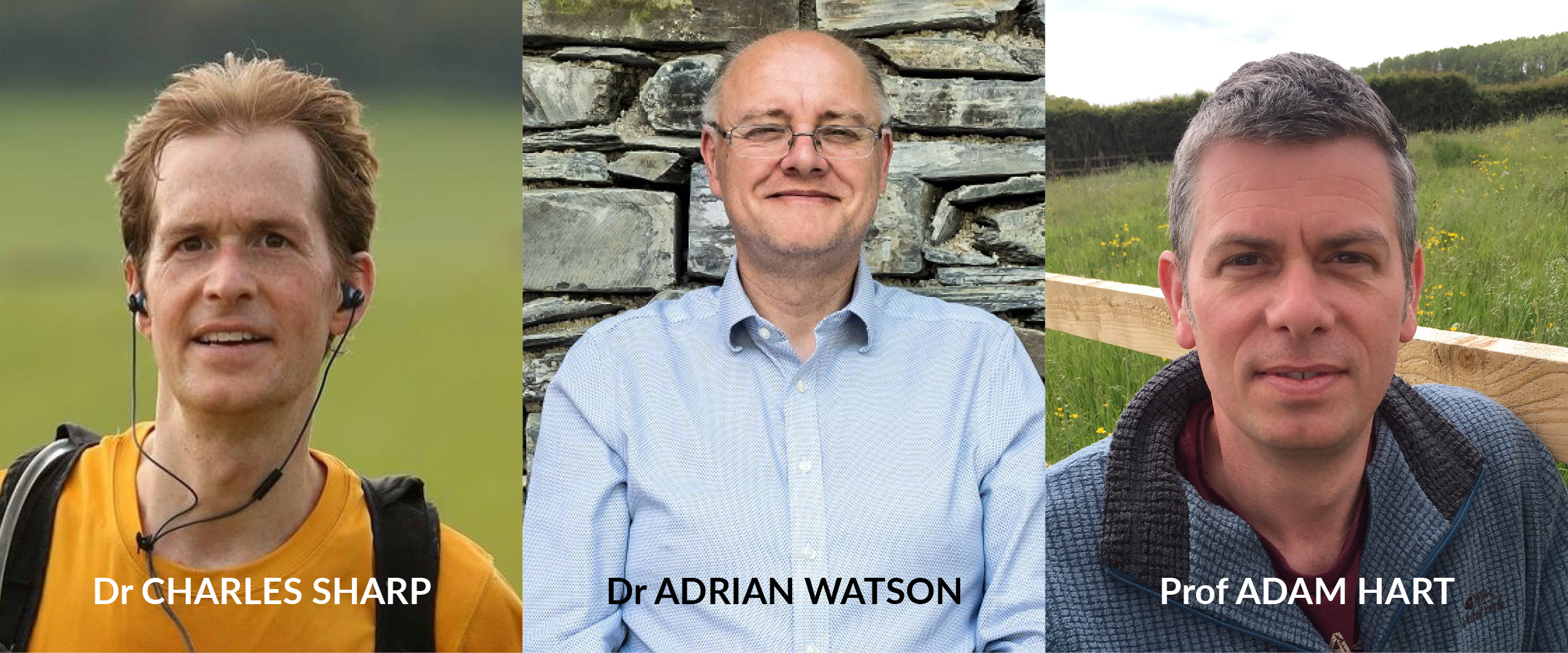 Dr Charles Sharp, Dr Adrian Watson, Prof Adam Hart